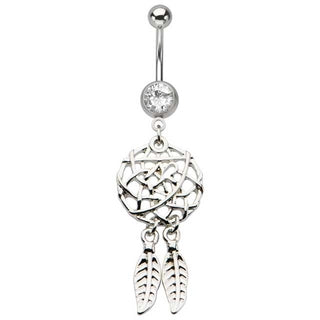 Woven Dream Catcher Belly Piercing Navel Piercing Jewelry & Belly Rings ...