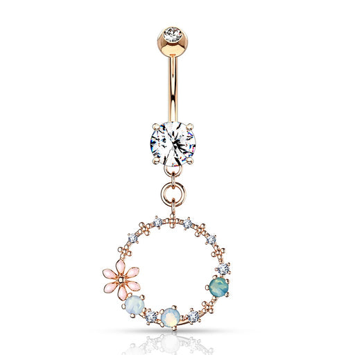 Rose Gold Circular Belly Ring