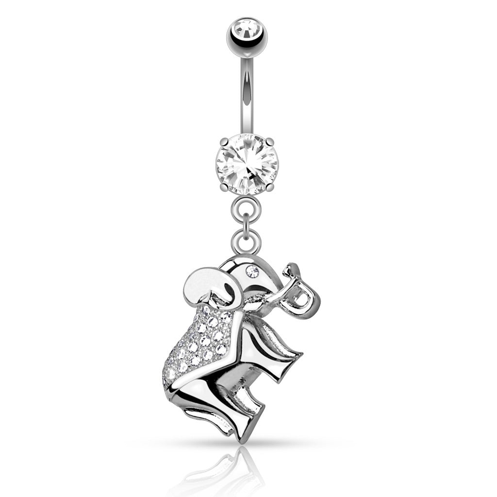 Belly Button Rings Surgical Steel Dangle Belly Rings CZ Navel Fashion For  Women