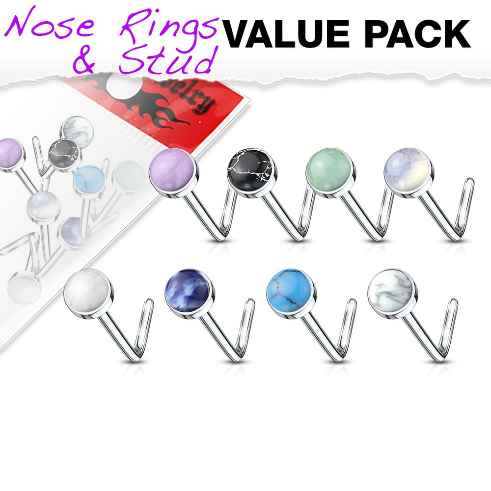 Buy Super Thin Nose Ring with Hook 26g - Choose Your Metal, Choose Your  Size Online | Mystic Moon Shop